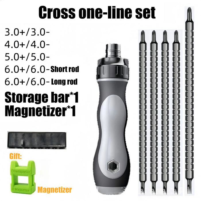 4/7/9/11 In 1 Magnetic Screwdriver Set Cross Flat Shaped Screwdriver Head Multifunctional Precision Handheld Maintenance Tool