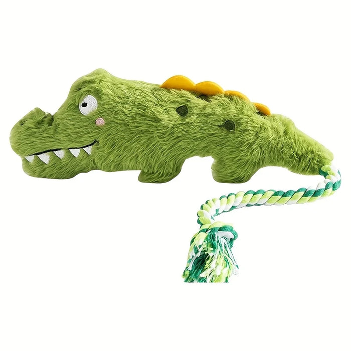 Plush Pet Dog Toy Animal-shaped Dog Squeak Toys Interactive Pet Rope Toy for Small Medium Dogs Dog Accessories