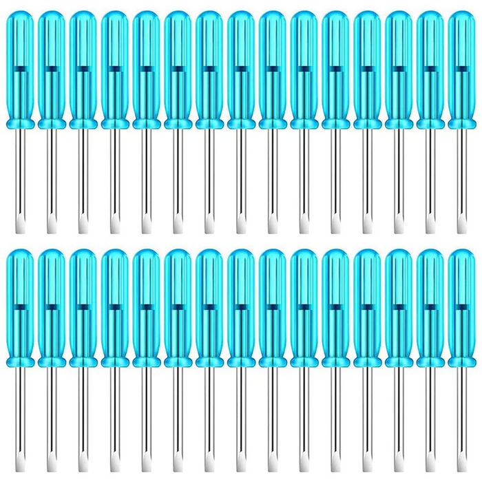 WCS-200PCS Mini Slotted Screwdriver, 2.0Mm Flat Head 45Mm Length For Small Appliances Repair