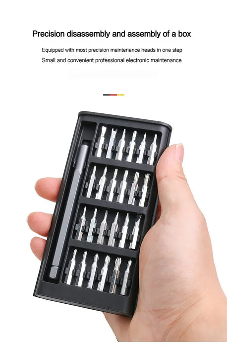 Precision Screwdriver Set 25 in 1 Screw Driver Se Hexagonal Flat Head Magnetic Screwdriver Head for Car Computer Phone Home Use