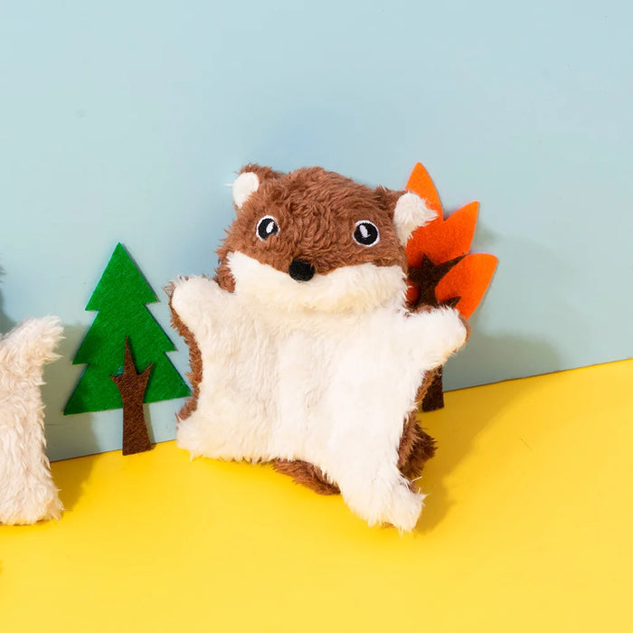 Funny Little Flying Squirrel Cat Toys Interaction Chew Molars Catnip Dog Toy Bite Resistance Puppy Kitty Toy Squeak Pet Supplies