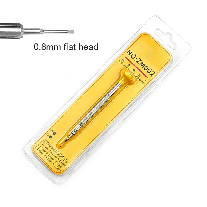Precision Screwdriver Watch Repair Tool Kits Alloy Stainless Steel Flat Cross Small Screwdrivers Awl for Mobilephone Watchmaker