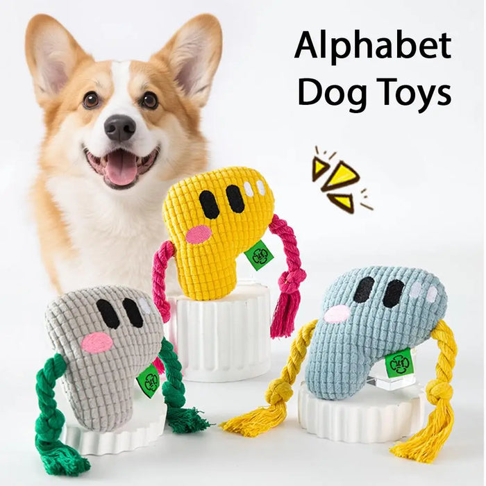 Squeak Plush Dog Toys For Small & Medium Breeds, Chew Resistant Rope To Keep Them Busy For Puppy Teething Chewing