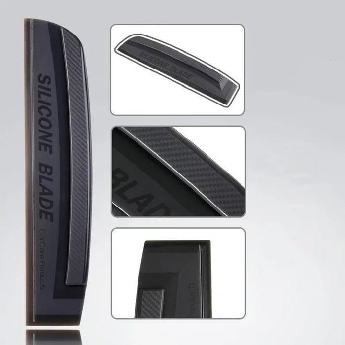 Soft Silicone Car Squeegee - Non - Scratch, No Noise, Ideal for Auto Wash, Wrap & Film Cleaning, Streak - Free Drying Blade