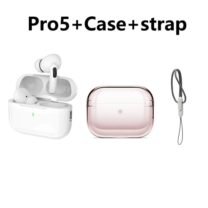 Wireless Bluetooth Earphones Pro 5 TWS Max Sport Earbuds  In Ear Noise Cancelling Headset For iPhone Android Headphone