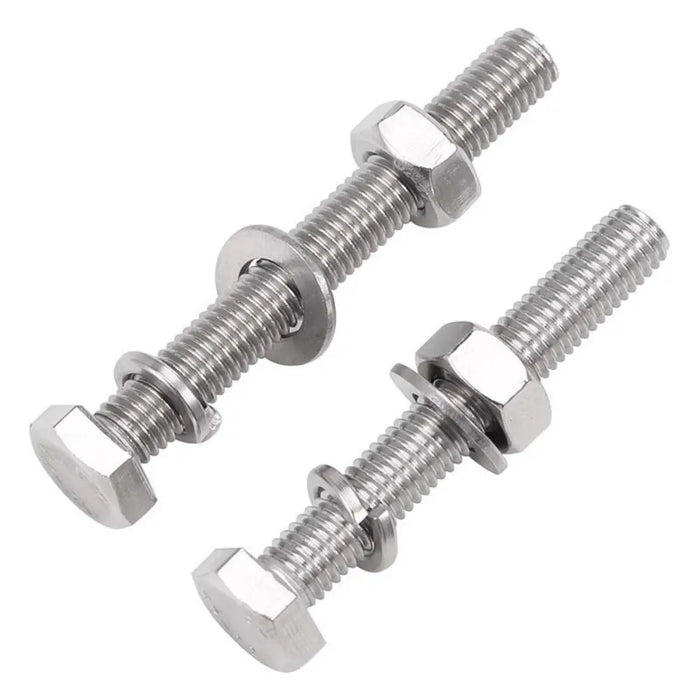 Flat Washer Hex Bolt Round Head Square Neck Hexagon Head Screw Flange Nut Spring Nut 304 Stainless Steel Screw Construction