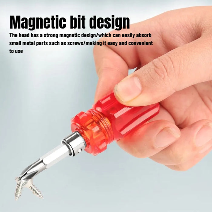 Short Screwdriver Flat Head Cross-Head 2-in-1 Set Small screwdriver For Narrow Spaces Repairing Sewing Machines Hand Tools
