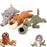 Plush Cartoon Puppy Dog Toys Pet Dog Chew Squeak Toys for Small Dogs Teeth Grinding Cleaning Are Not Easily Deformed Pet Toys