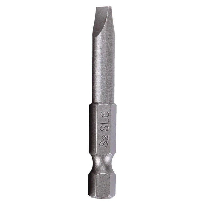 1X 50mm Magnetic Screwdrivers Bits Flat Head Slotted Tip Electric Power Repair Hand Tool SL 2 2.5 3 4 5 6 Alloy Steel 2mm-6mm
