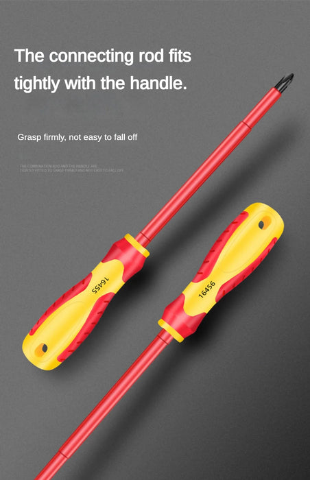 Insulated Screwdriver Slotted Cross Screwdrivers Phillips Flat Driver Electrician's Professional Maintenance Tools Hand Tool