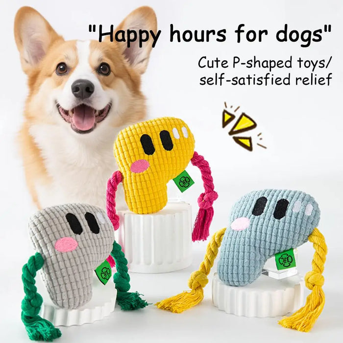 Squeak Plush Dog Toys For Small & Medium Breeds, Chew Resistant Rope To Keep Them Busy For Puppy Teething Chewing