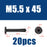 Flat Head Hex Socket Cap Self Drilling Screw Black Zinc 410 M5.5 M6.3 #12#14 Self Tapping Sheet Metal Screws 10/20pcs