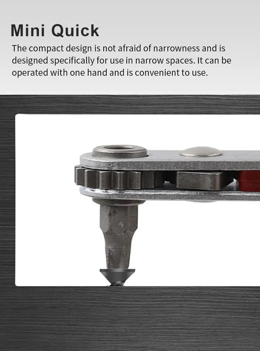 Magnetic Multifunction Bidirectional Forward & Reverse Ratchet Screwdriver Elbow Flat Head Wrench Cross Screwdriver Slotted Tool