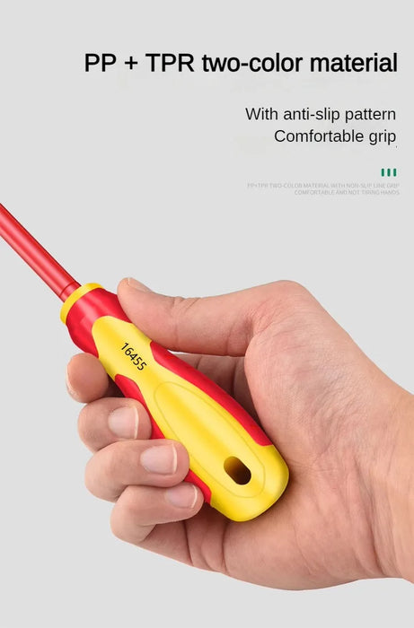 Insulated Screwdriver Slotted Cross Screwdrivers Phillips Flat Driver Electrician's Professional Maintenance Tools Hand Tool