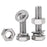 Flat Washer Hex Bolt Spring Nut Round Head 304 Stainless Steel Screw Square Neck Flange Nut Hexagon Head Screw
