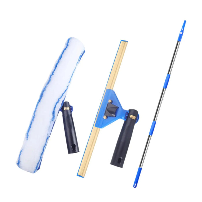 3Pcs Squeegee for Window Cleaning Set for Long Reach Extendable Squeegee Window Cleaner for Patio Bathroom Shower Car Garden