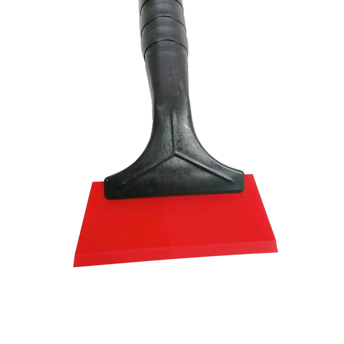 Red Silicone Squeegee Auto Water Blade Water Wiper Shower Squeegee Long Handle for Car Windshield Window B90