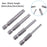 4pcs Flat Head Screwdriver Bits 50mm Long Magnetic Tip Slotted Screwdriver Bits 3-6mmS2 Steel 1/4 Inch Shank Flat Head Bits