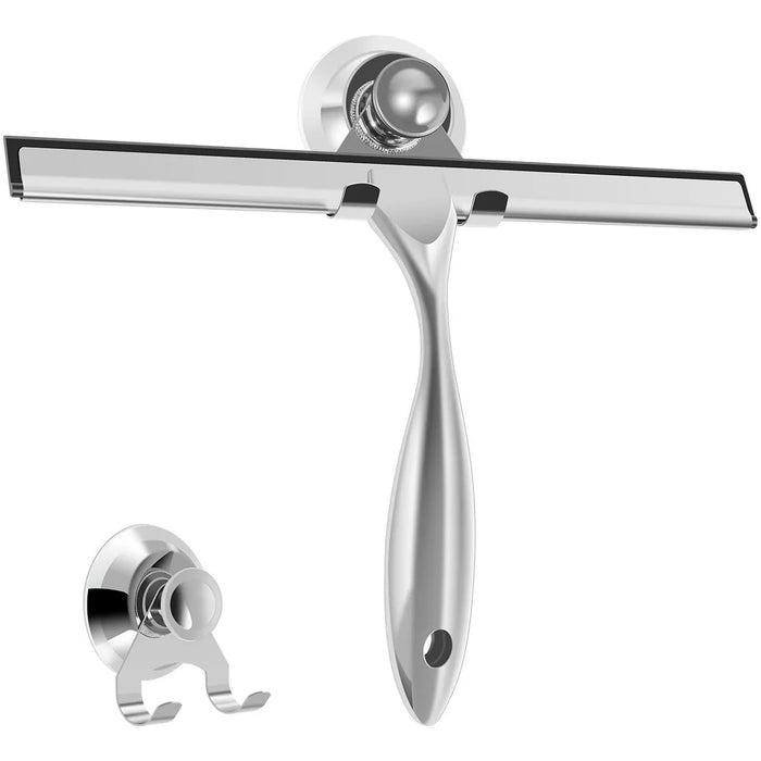 Shower Squeegee with Telescopic Handle Multifunctional Efficient Shower Squeegee with Hooks Window Glass Door Home Cleaner Tools