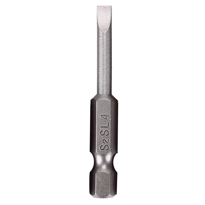 50mm Magnetic Screwdrivers Bit Flat Head Slotted Tip Electric Power Repair Hand Tools SL 2 2.5 3 4 5 6 Alloy Steel 2.0-6.0mm