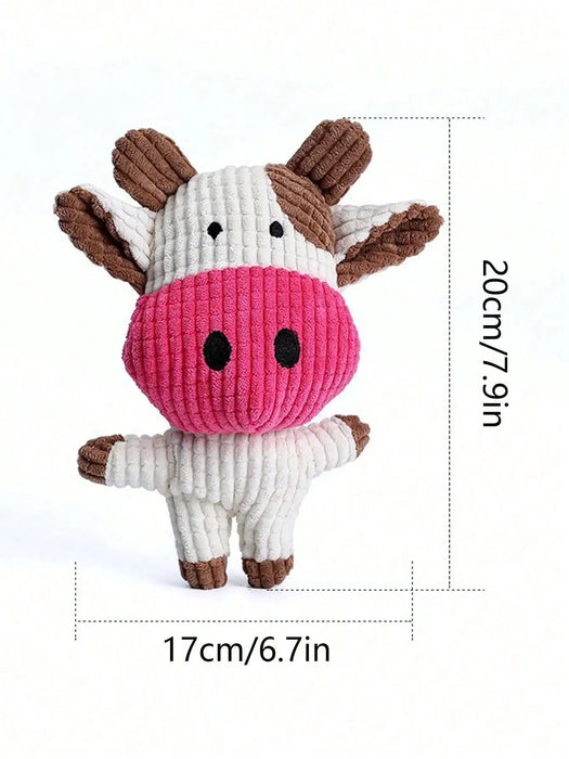 Cute Plush Toys Squeak Pet Cow Rabbit Animal Plush Toy Dog Chew Squeaky Whistling Involved Squirrel Dog Toys Cute Plush Toys Squ