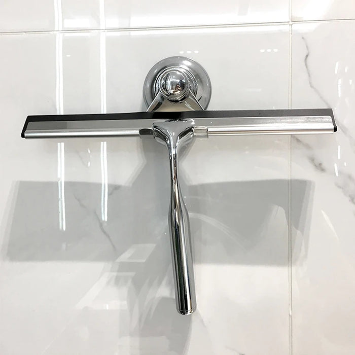 Premium Creative Steel Squeegee For Shower Doors, Bathroom, Window And Car Glass, All-Purpose Cleaning Glass Wiper