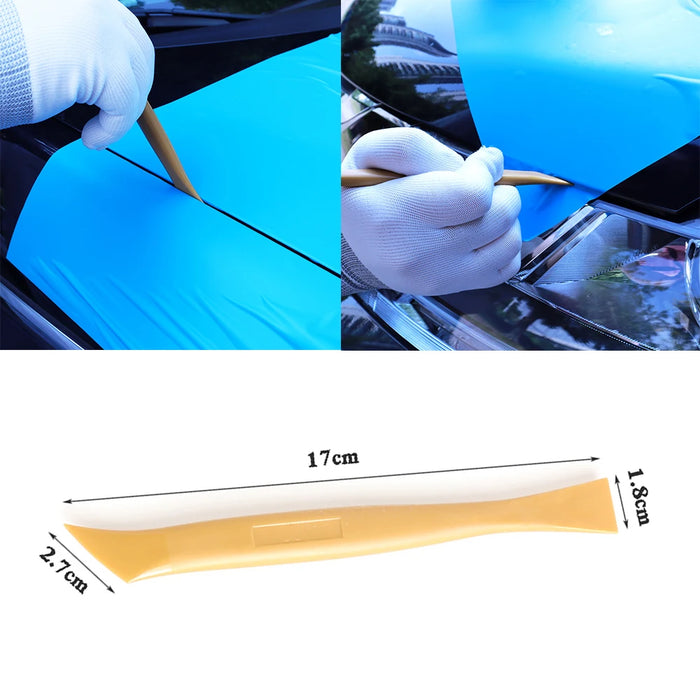 Vinyl Car Wrapping Flexible Micro Squeegee Curves Slot Tint Tool for Vehicle Wraps and Auto Stickers Installing Small Scraper