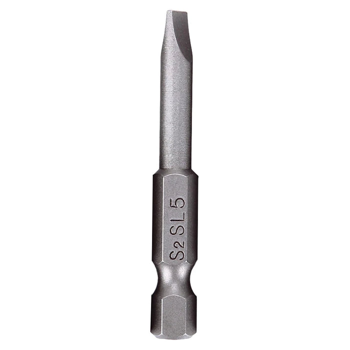 1X 50mm Magnetic Screwdrivers Bits Flat Head Slotted Tip Electric Power Repair Hand Tool SL 2 2.5 3 4 5 6 Alloy Steel 2mm-6mm