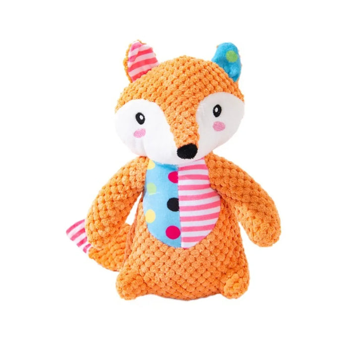 New Plush Animals Squeaky Dog Toy Interactive Squeeze Puppy Chew Toy Sound Soft Dog Squeaky Toy Small Medium Large Dogs