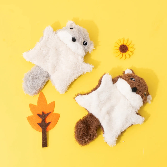 Funny Little Flying Squirrel Cat Toys Interaction Chew Molars Catnip Dog Toy Bite Resistance Puppy Kitty Toy Squeak Pet Supplies