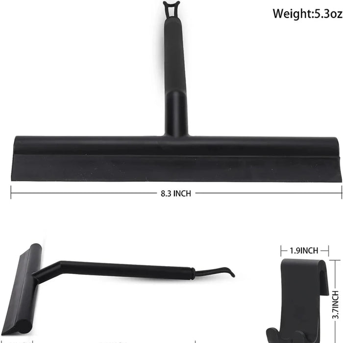 Shower Squeegee  for Glass Door Shower Wall Scraper Cleaner With Silicone Holder Bathroom Mirror Wiper Scraper Glass Cleaning