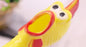 Squeaky Screaming Chicken Dog Toy 1pc Pet Squeaker Chew Toys Funny Molar Chew Rubber Toy in Sizes S M L for Small to Large Dogs