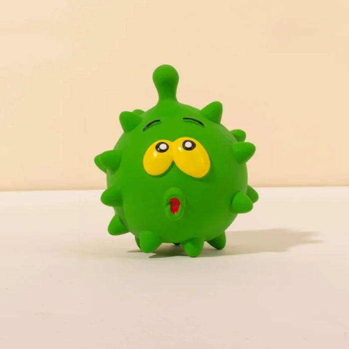 Googly Eye Squeaky Ball: Eco-Latex Eyeball Toy with Funny Sound - Interactive Bouncy Play for Puppies & Dogs
