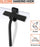 Matte Black Silicone Squeegee Streak Free Cleaning Shower Squeegee for Glass Bathroom Shower Doors Mirrors Tiles Car Windows