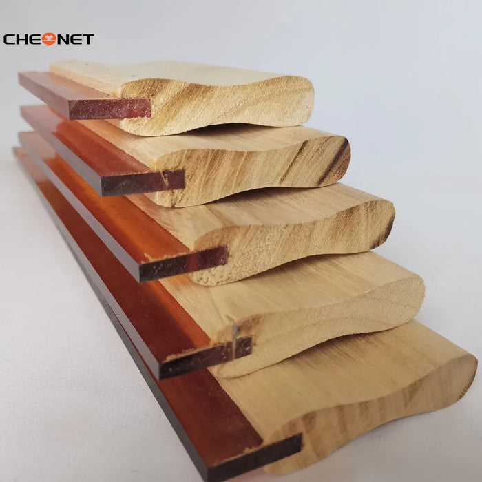 Screen Printing Squeegee Wooden Handle Squeegee Glue Screen Printing Glue Mouth Squeegee Wear Resistant Aluminum Emulsion Scoop