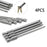4 Pcs Slotted Screwdriver Bit 100mm 3mm-6mm Magnetic Flat Head 1/4'' Hex Shank Screw Driver For Hand Repair Tools Accessories