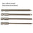 4 Pcs Slotted Screwdriver Bit 100mm 3mm-6mm Magnetic Flat Head 1/4'' Hex Shank Screw Driver For Hand Repair Tools Accessories