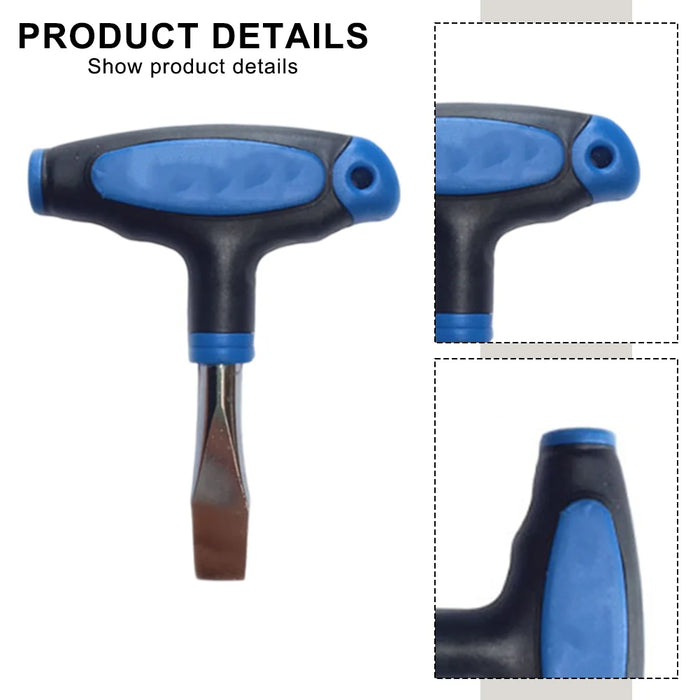 12mm Flat Head Screwdriver With T-Handle Grip For Quick Release Plate Camera Tripod & Monopod Slotted Screwdriver Tools