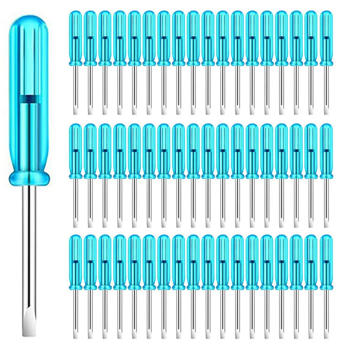 A02F-400PCS Mini Slotted Screwdriver, 2.0Mm Flat Head 45Mm Length For Small Appliances Repair