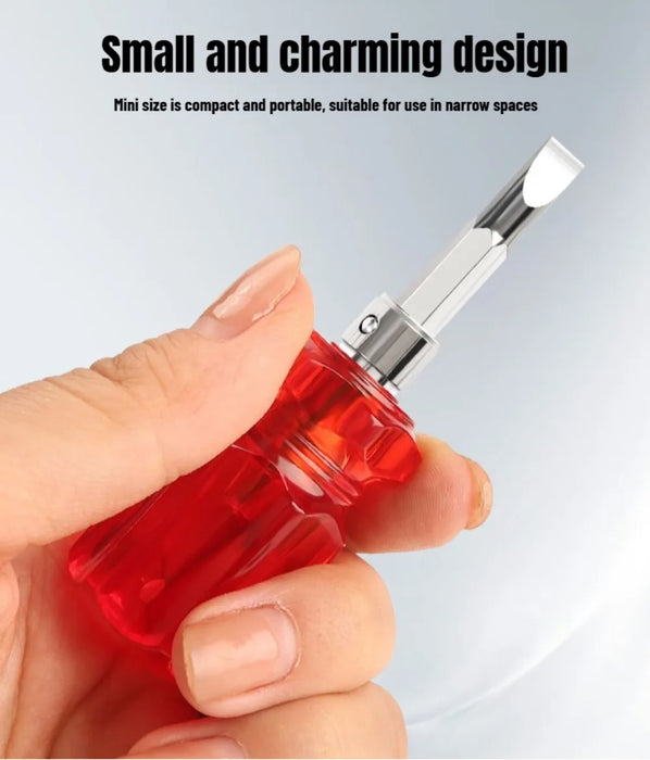 Short Screwdriver Flat Head Cross-Head 2-in-1 Set Small screwdriver For Narrow Spaces Repairing Sewing Machines Hand Tools