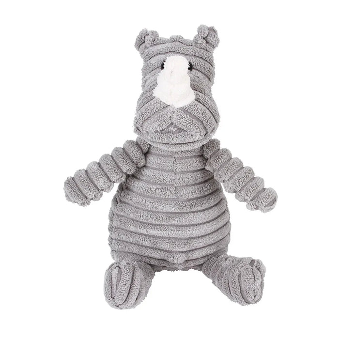 Squeaky Chew Bite - Resistant Animal Shape Plush Toy for Small Dogs, Pet Puppy Corduroy Dog Toys, Pets Accessories Supplies