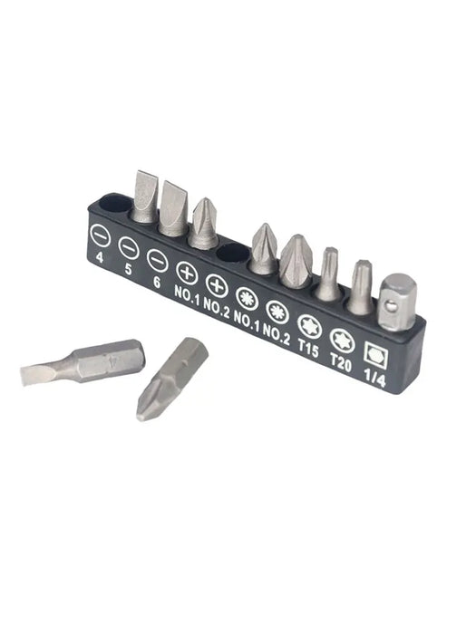 10 Pcs Screwdriver Bit Slotted Flat Torx Phillips Screwdriver Head Adapter Tools Set