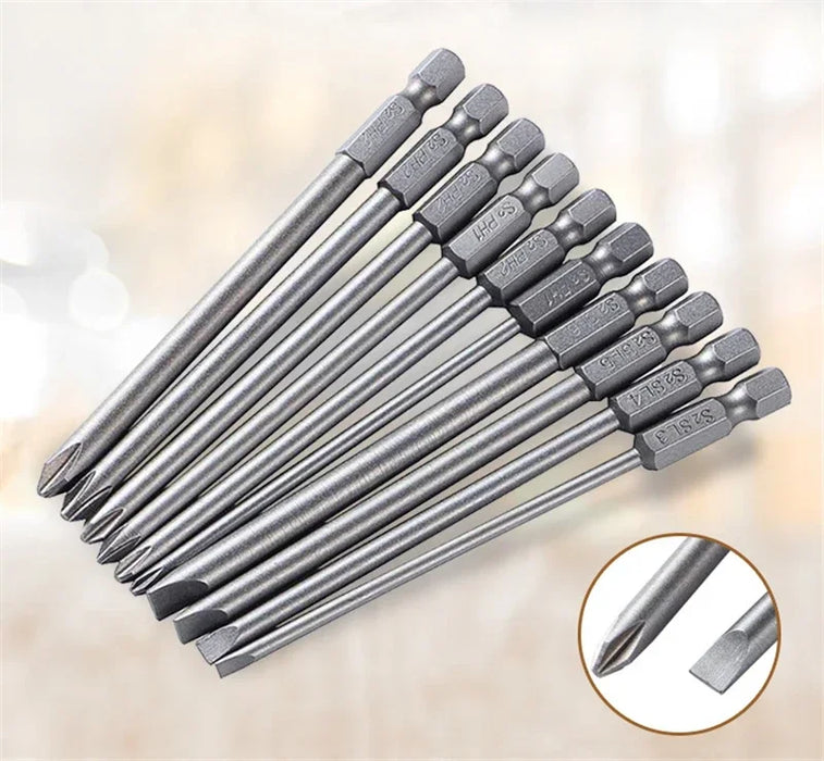 Screwdriver Set Strong Magnetic Batch Head Steel Slotted Phillips Screw Driver Bits Car Repair Utility Electric Tool Accessories