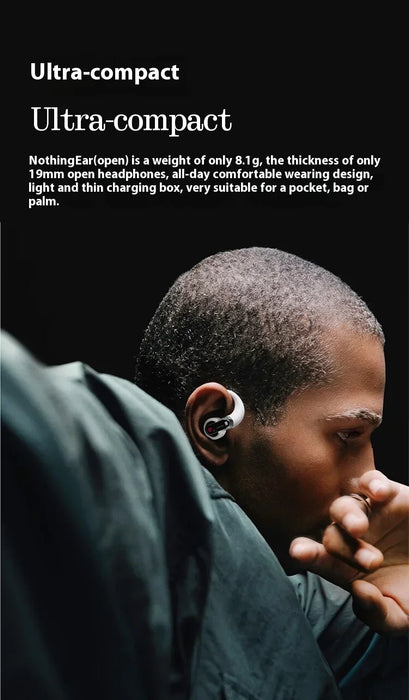 Nothing Ear Open Earphone Wireless Bluetooth Headset Hifi Sound Stereo Noise Reduction Long Battery Life Customize   Headset