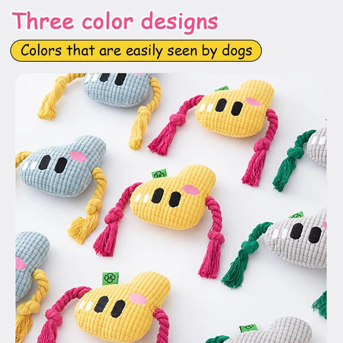 Squeak Plush Dog Toys For Small & Medium Breeds, Chew Resistant Rope To Keep Them Busy For Puppy Teething Chewing