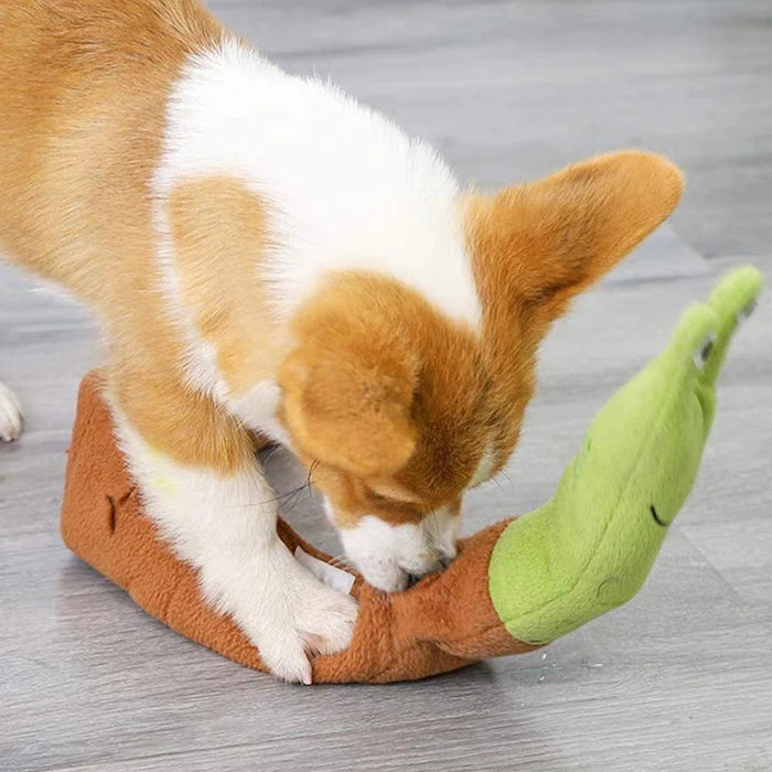Pet Sniff Toy Squeaky Dog Decryption Interactive Toy For Foraging Instinct Training, Soft Puppy Toy Teething Educational Dog Toy