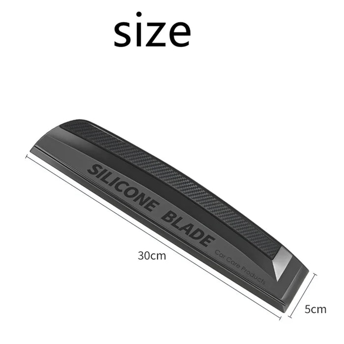 Soft Silicone Car Squeegee - Non - Scratch, No Noise, Ideal for Auto Wash, Wrap & Film Cleaning, Streak - Free Drying Blade