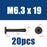 Flat Head Hex Socket Cap Self Drilling Screw Black Zinc 410 M5.5 M6.3 #12#14 Self Tapping Sheet Metal Screws 10/20pcs