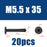 Flat Head Hex Socket Cap Self Drilling Screw Black Zinc 410 M5.5 M6.3 #12#14 Self Tapping Sheet Metal Screws 10/20pcs