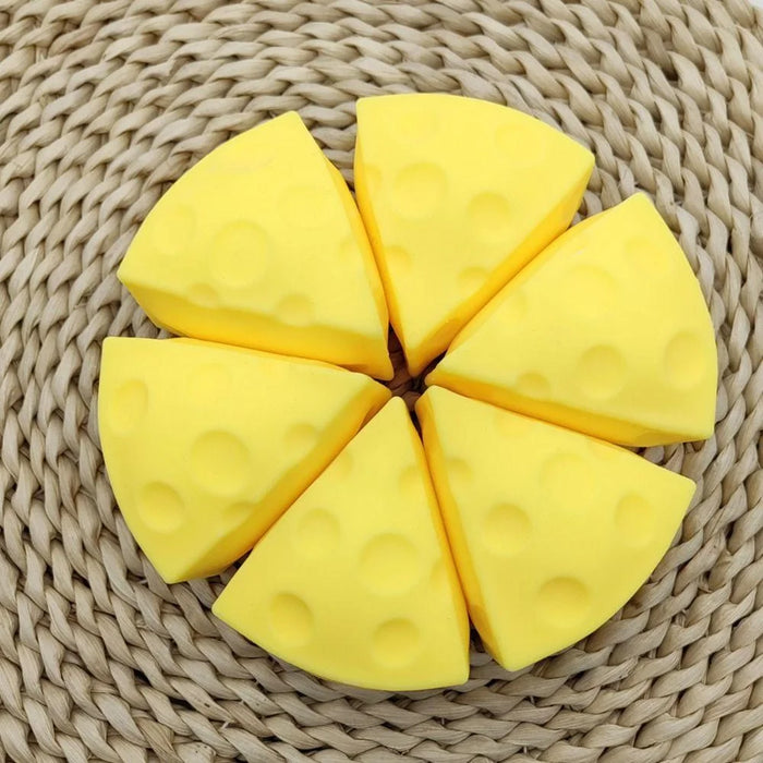 Squeeze Toy Simulation Cheese Squeeze Toys Sticky Soft Decompressing Pinching Cheese Cute Slow Rebound Relief Relax Toys